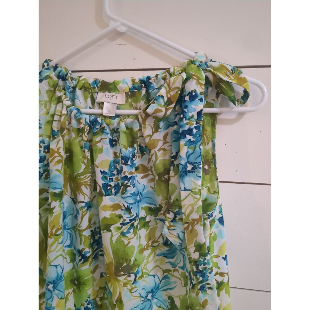 Ann Taylor loft floral tank top whimsy summer beach dress casual